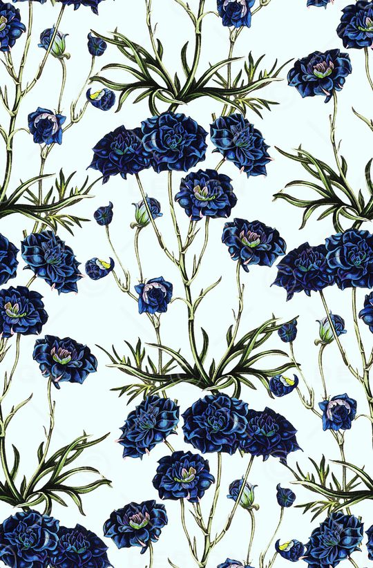 水彩花卉印花华亿平台图片