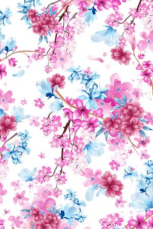 花卉印花华亿平台图片