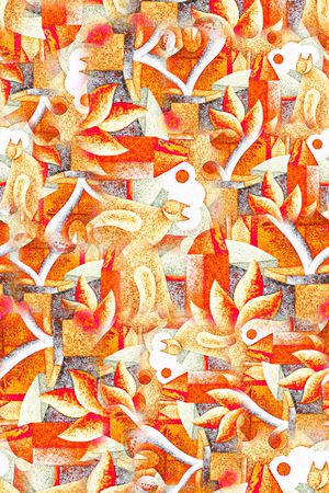 笔触印花华亿平台图片