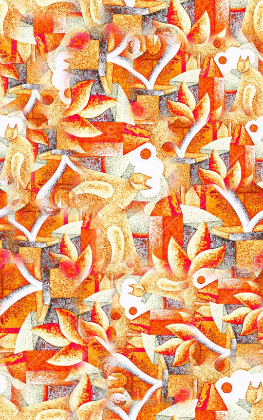 笔触印花华亿平台图片