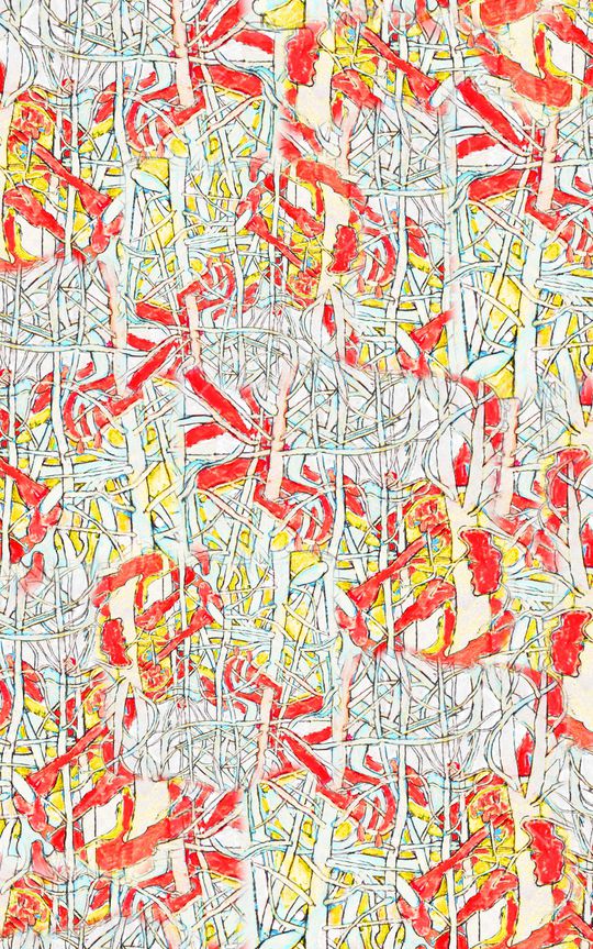 笔触印花华亿平台图片