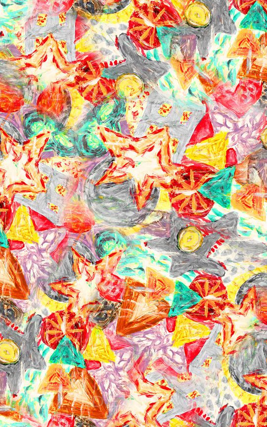 笔触印花华亿平台图片