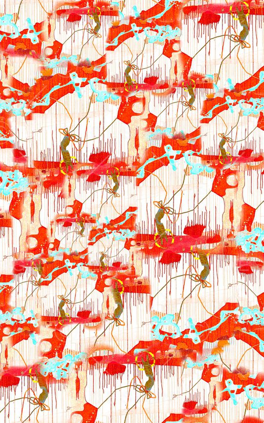 笔触印花华亿平台图片