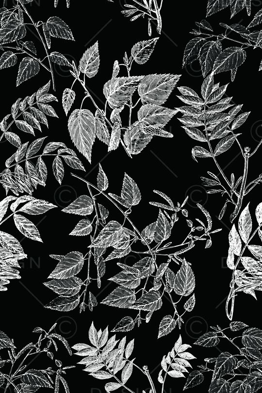 线条花卉印花华亿平台图片