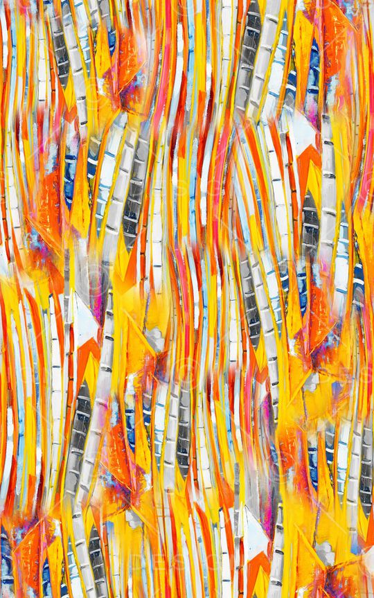 笔触印花华亿平台图片