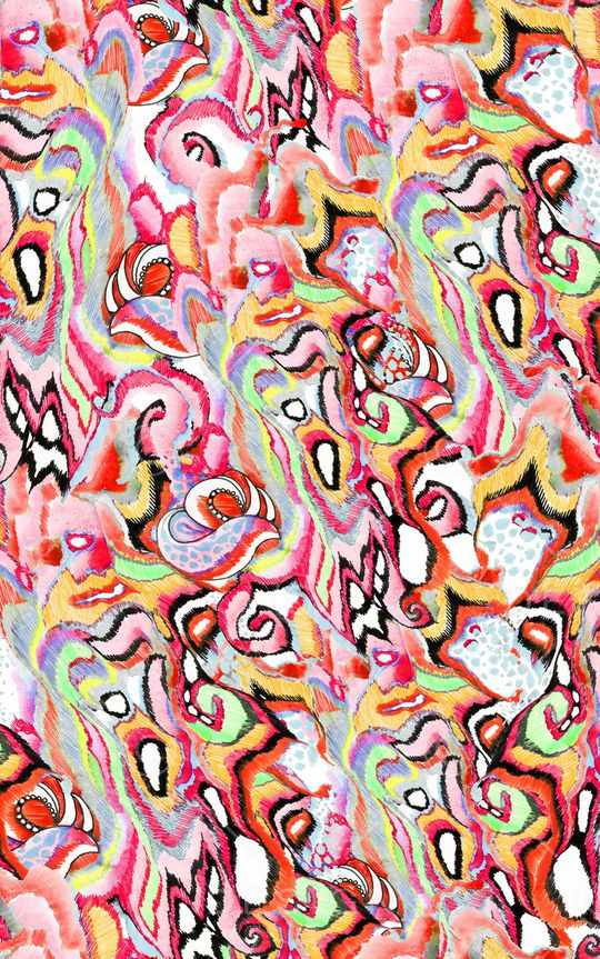 笔触印花华亿平台图片