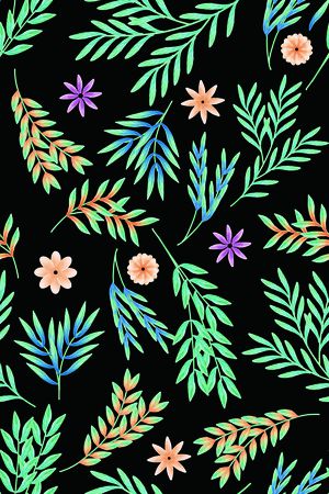 绿植树叶印花华亿平台图片