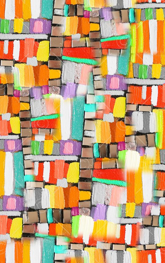 笔触印花华亿平台图片