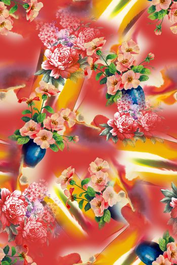 抽象印花华亿平台图片