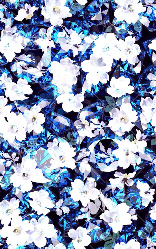 抽象花卉印花华亿平台图片