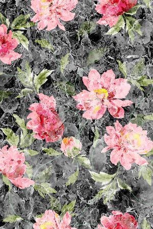 绿植树叶印花华亿平台图片