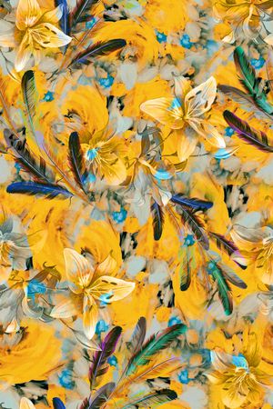 抽象印花华亿平台图片