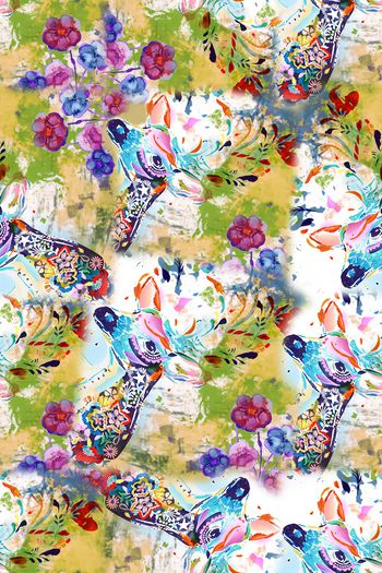 抽象印花华亿平台图片