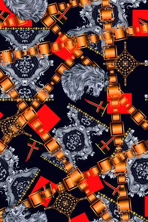 宫廷风印花华亿平台图片