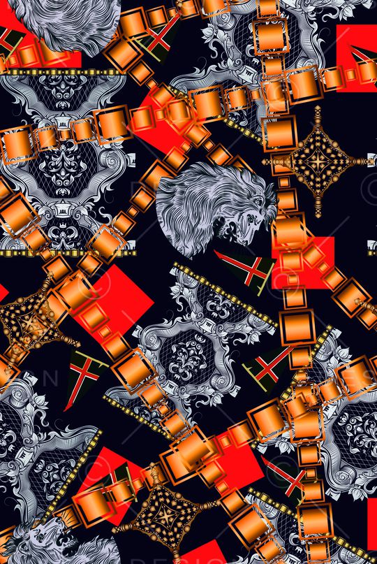 宫廷风印花华亿平台图片