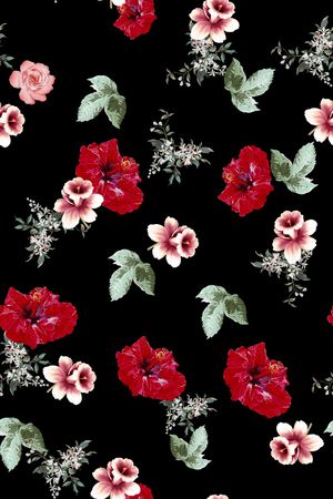 小碎花印花华亿平台图片