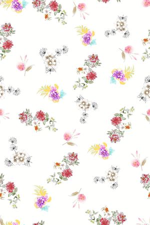 小碎花印花华亿平台图片