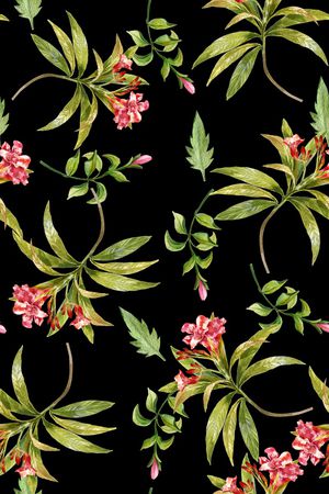 手绘花卉印花华亿平台图片