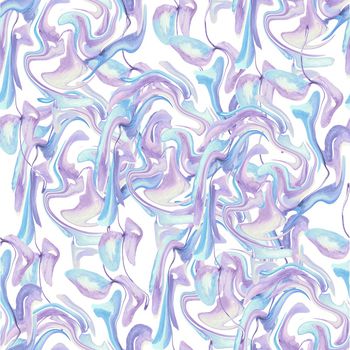 水彩花卉印花华亿平台图片