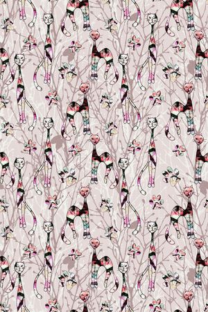 抽象印花华亿平台图片