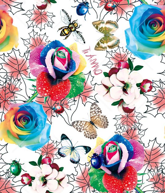 蜜蜂印花华亿平台图片