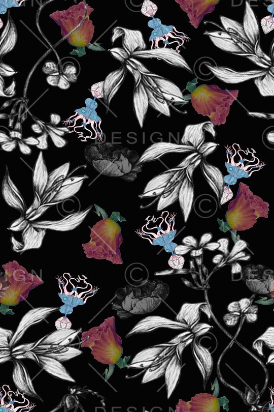 抽象印花华亿平台图片