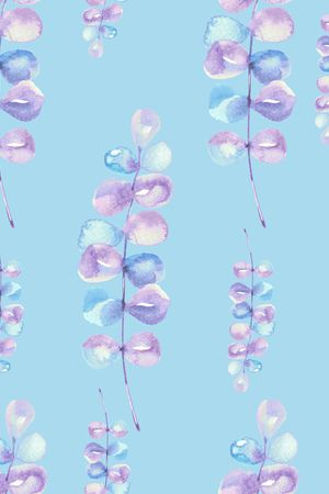 水彩花卉印花华亿平台图片