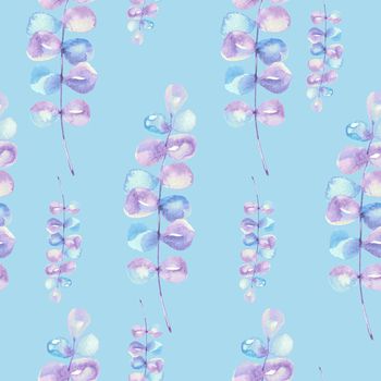 水彩花卉印花华亿平台图片