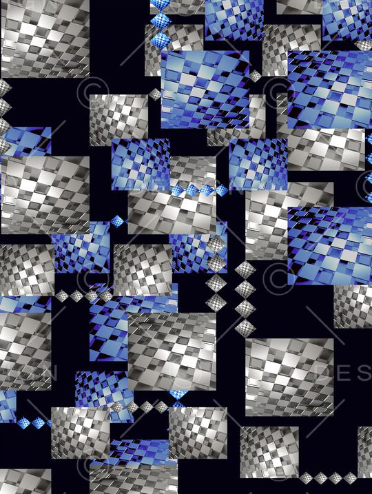 女装几何印花华亿平台图片