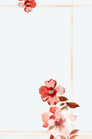 水彩花卉印花华亿平台图片