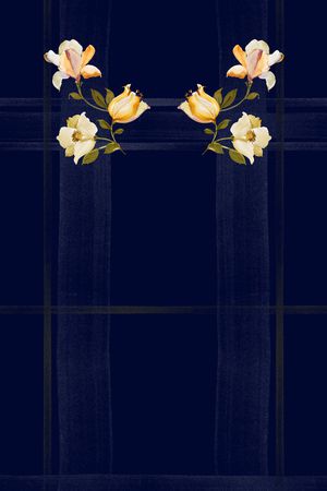 水彩花卉印花华亿平台图片