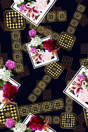 宫廷风印花华亿平台图片