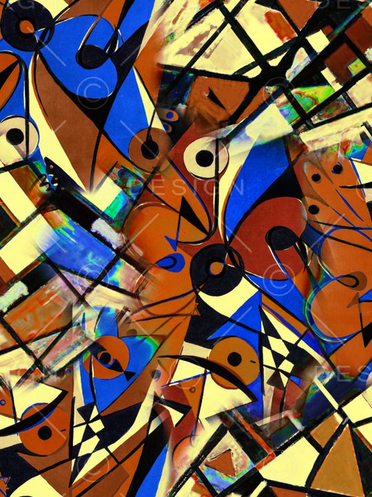 抽象印花华亿平台图片