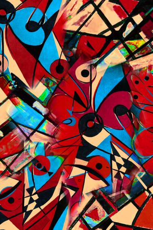 抽象印花华亿平台图片