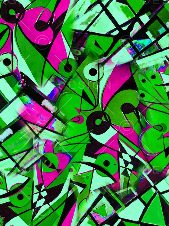 抽象印花华亿平台图片