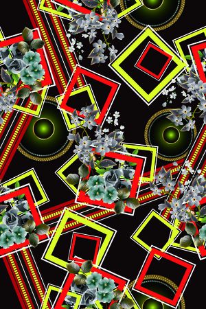 宫廷风印花华亿平台图片