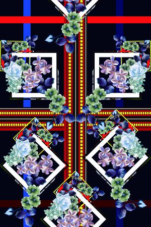 欧式定位花印花华亿平台图片