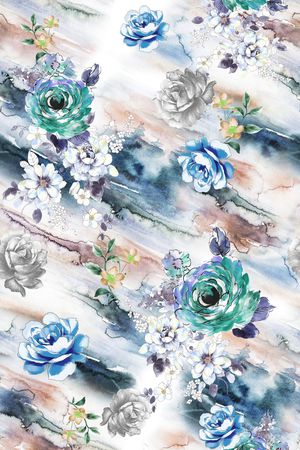 牡丹印花华亿平台图片