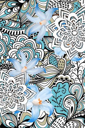 抽象印花华亿平台图片