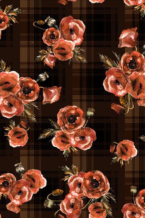 格子印花华亿平台图片