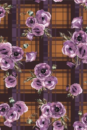 格子印花华亿平台图片