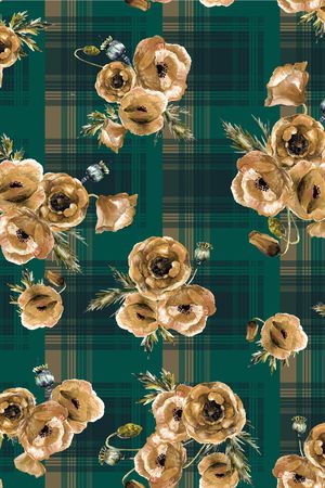 格子印花华亿平台图片