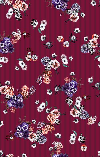 1113139-180830碎花回路红底