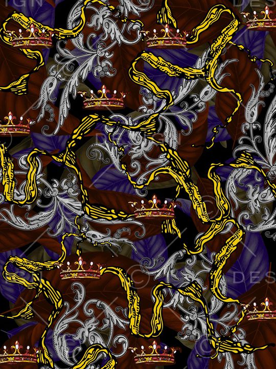 宫廷风印花华亿平台图片