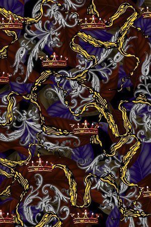 宫廷风印花华亿平台图片