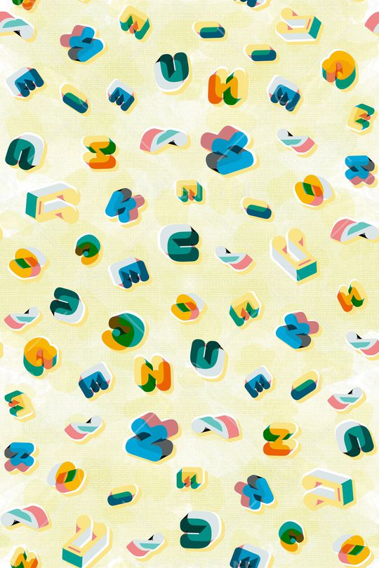 字母表印花华亿平台图片