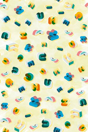 字母表印花华亿平台图片