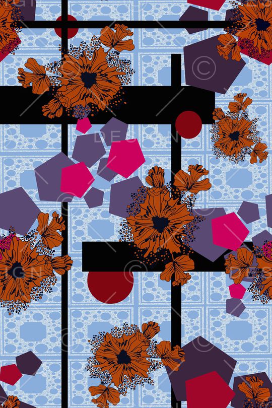 抽象印花华亿平台图片