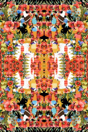 风格化花卉印花华亿平台图片