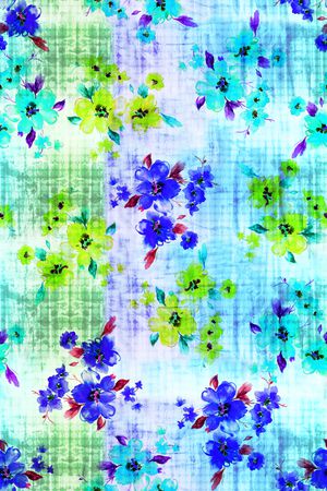 抽象花卉印花华亿平台图片